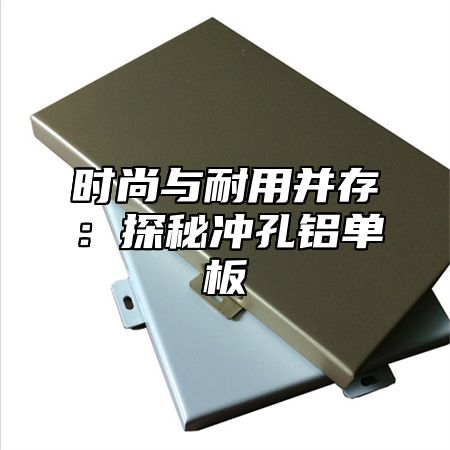 时尚与耐用并存：探秘冲孔铝单板
