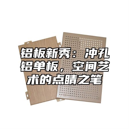 铝板新秀：冲孔铝单板，空间艺术的点睛之笔