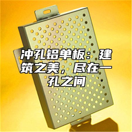 冲孔铝单板：建筑之美，尽在一孔之间