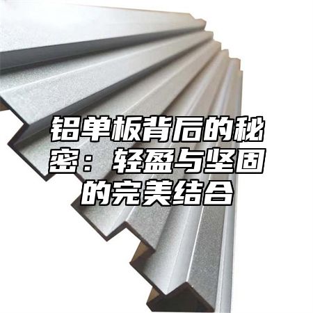 铝单板背后的秘密：轻盈与坚固的完美结合