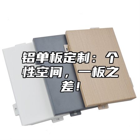 铝单板定制：个性空间，一板之差！
