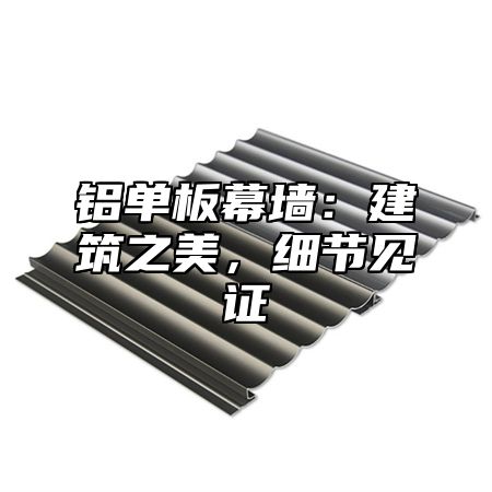 铝单板幕墙：建筑之美，细节见证