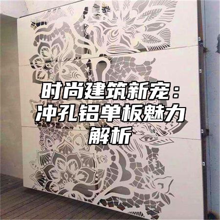 时尚建筑新宠：冲孔铝单板魅力解析
