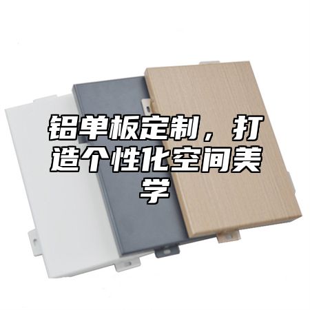 铝单板定制，打造个性化空间美学