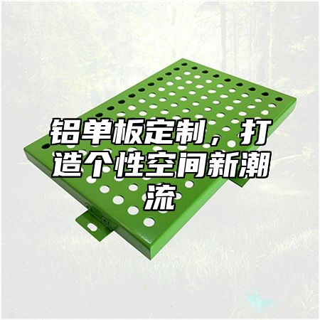 铝单板定制，打造个性空间新潮流