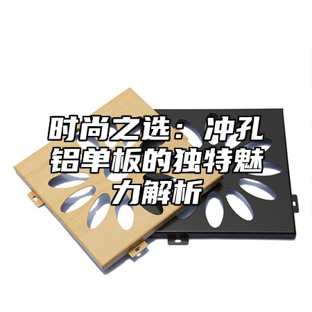 时尚之选：冲孔铝单板的独特魅力解析