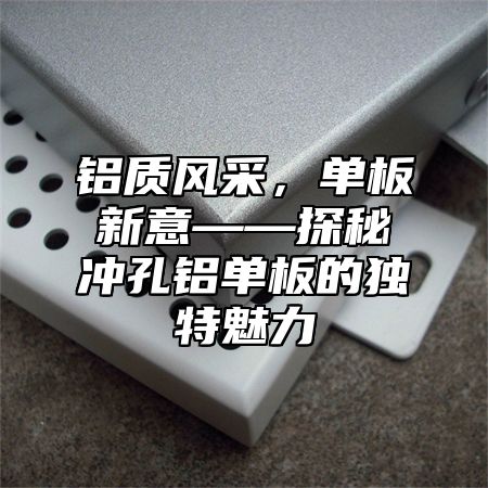 铝质风采，单板新意——探秘冲孔铝单板的独特魅力